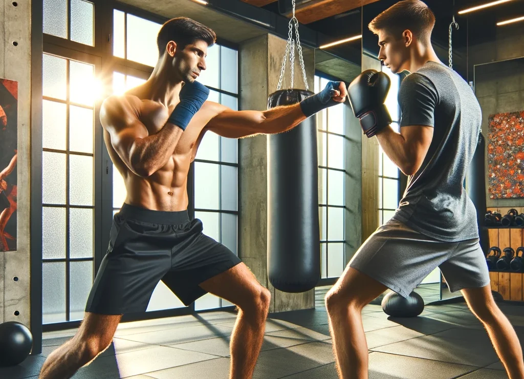 Personal trainer in kickboksen
