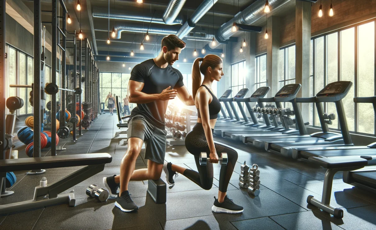 Sporttraining met een persoonlijke fitnesstrainer